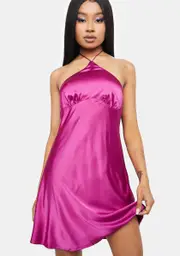 No Such Thing Satin Mini Dress