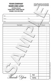 100 Custom Carbonless Form/Invoice / Sales Receipt / Estimate / Quote / Proposal