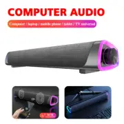 Bluetooth Stereo Bass Sound Bar Computer Speaker Wired Soundbar for Laptop PC