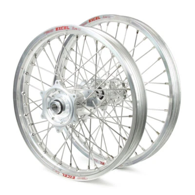 Kawasaki KX250F 2006-2017 Wheel Set Silver Excel SNR MX Rims Silver Talon Hubs 2