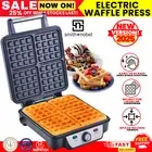 Electric Waffle Maker 4 Slice Square Waffle Machine Non-Stick Breakfast Cooker