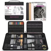 126 PCS Drawing Kit Sketching Pencil Set,Sketch Pencils Art Supplies with 3-C...