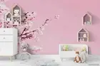 3D Pink Sakura Wallpaper Wall Mural Removable Self-adhesive 31