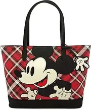 [Loungefly] x Mickey Mouse Tartan Plaid Tote Bag Purse