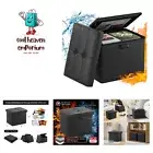 Storage Ottoman with Lock,Fireproof ＆ Waterproof Folding Ottoman Foot Rest St...