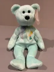 TYBeanie Baby Baby Ariel the Bear Turquoise Aqua Retired 2000 W/ Tag Protector