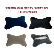 2PK Firm Dog Bone Shape Memory Foam Car Neck Pillow Head Rest Travel Trip Home