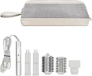 [Buwico] Airwrap Travel Case for Dyson/Shark Flexstyle, Travel Pouch for Dyson Airwrap/Shark Flexstyle Complete Styler and Attachments, Travel Bag for Dyson/Shark Hair Dryer, Off-White, Travel Case