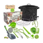 Canning Supplies - Water Bath Canning Pot with Rack and Lid - Starter Kits Se...
