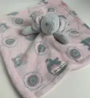 NEW Blankets & Beyond Pink And Grey Elephant Owl Security Plush Baby Nunu Toy