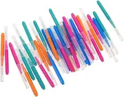 SEWOART 40pcs Interdental Brush for Toothpick Flossing Brush Oral Flosser Stainless Steel Wire Cleaner Tools for Deep Cleaning between