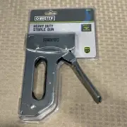 Master Mechanic TV1611121001 Heavy Duty Staple Gun, Bottom Load Magazine, Steel