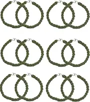 [JAMEGIO] Janegio 12 Pairs Elastic Boot Bands Military Boot Straps Blousing with Metal Hooks