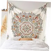 Mandala Tapestry Wall Hanging Flower Psychedelic 59.1L" x 51.2W" Green
