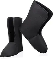 [Kisangel] Men's Winter Boots Inserts Soft Fleece Boot Liners Insulated Warm Thermal Socks for Outdoor Hiking