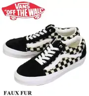 VANS OLD SKOOL SHERPA FUR CHECK LACE-UP UNISEX MEN SZ 7 = WOMEN SZ 8.5 SHOES NEW