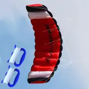 1.8m Dual Line Parafoil Parachute Stunt Sport Beach Kite Outdoor Sports Toy NEW