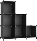 Cube Storage Organizer, Storage Cubes Shelves Bookshelf, 6 Cube Closet Organizer