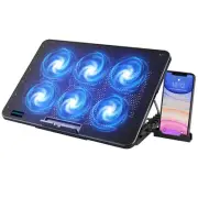 Laptop Cooling Pad, Laptop Cooler with 6 Quiet Fans for 12-17 Inch Notebook G...
