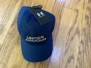 Under Armour Blue Youth Unisex Wordmark Adjustable Cap Hat 1370832 NEW