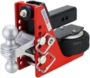 Shocker HD 20K Air Hitch with Silver Combo 2" & 2-5/16" Balls, Fits 2-1/2" Hitch - 20,000 lbs