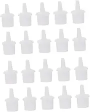 Baluue 50pcs Eyelash Extension Glue Replacement Nozzle Easy to Use Plastic Bottle Glue Tip Essential for Diy Grafting