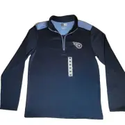 Tennessee Titans Long Sleeve 1/4 Zip Large Pullover NFL Team Apparel