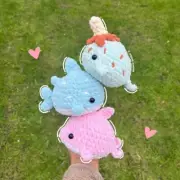 Crochet marine animals plushie, sea animals plushies, dolphin plush, narwhal