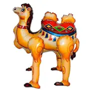 3d Cute Cartoon Walking Alpaca For Camel Aluminum Film Balloon Model For Home Baby Shower Birthday Party Decoration