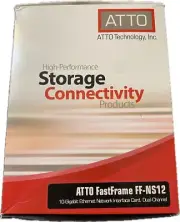 ATTO FF-NS12 FastFrame NS12 Dual-Port 10GbE SFP+ PCIe 2.0 BRAND NEW SEALED