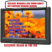 SUNLIGHT READABLE 7" LILLIPUT 669GL-70NP/C field monitor +BATTERY+MINI HDMI+moun