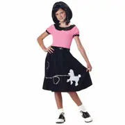 50s Hop Pink Poodle 1950s Greaser Rock Roll Retro Book Week Girls Costume
