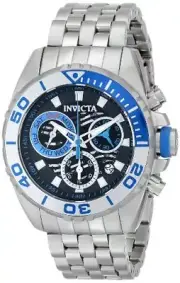 New Mens Invicta 14724 Pro Diver Swiss Chronograph Watch