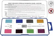 AMACO Non-Toxic Semi-Moist Underglaze Set - B in Pan, 1.5 oz, Assorted Color, Set of 8