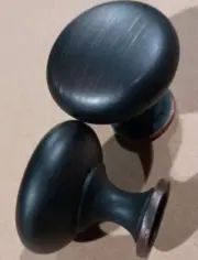 16 Pieces Oil Rubbed Bronze Round 1 1/8" Cabinet Knob Door Pull Drawer