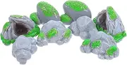 FONDOTIN Versatile Micro Landscape Gardening Decor 8pcs Imitation Moss Stones for Terrarium Fairy Garden