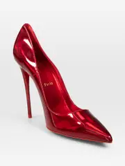 Metallic Red Patent So Kate Heels