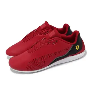 【PUMA】賽車鞋 Ferrari Drift Cat Decima 男鞋 紅 黑 法拉利 皮革 低筒(307193-08)