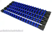 5 GOLIATH INDUSTRIAL 1/4" ABS MOUNTABLE SOCKET RAIL HOLDER ORGANIZER BLUE SH14BB
