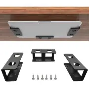 Under Desk Laptop Mount Metal Under Desk Shelf Holder for Laptop Mac Mini Mac...