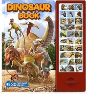 Dinosaur Book with Sounds for Kids - Dinosaur Activity Book 30 Species Facts Names Realistic Sounds - Interactive Dinosaur Toys for Boys Girls Kids 3 4 5 6 7 Year Old - Dinosaur Gifts for Kids
