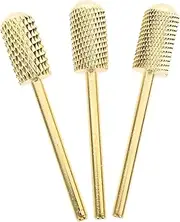 BAZEITFLOW 3Pcs Carbide Nail Drill Bits for Manicure Professional Electric Nail Drill Accessory for Nails Easy to Install for Home Salon and Beauty Parlor Use