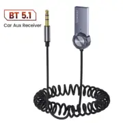 Bluetooth 5.1 Car Audio Receiver Adapter with USB and 3.5mm Jack