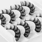 Mink Lashes Fluffy Russian Strip Lashes Fake Eyelashes D Curl False Eyelashes