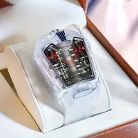 在飛比找蝦皮商城精選優惠-跨境爆款金詩頓品牌潮流個性透明男表矽膠石英錶男士運動手錶