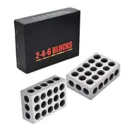1 Pair Accuracy 2-4-6 Blocks 23 Holes Matched .0002" Machinist 246 Block