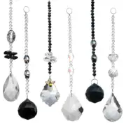 Set 6 Crystal Prism Suncatcher Hanging Chandelier Drops Pendant Birthday Present