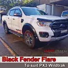 Slim Fender Flares Black Guard Trim Fits To Ford Ranger PX3 2018-2022