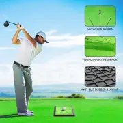 Golf Hitting Mat - Swing Path Feedback Training Mat for Indoor/Outdoor Practice