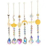 Prism Crystal Suncatcher Hanging Pendant Chain Sun Catcher Gifts Window Decor
